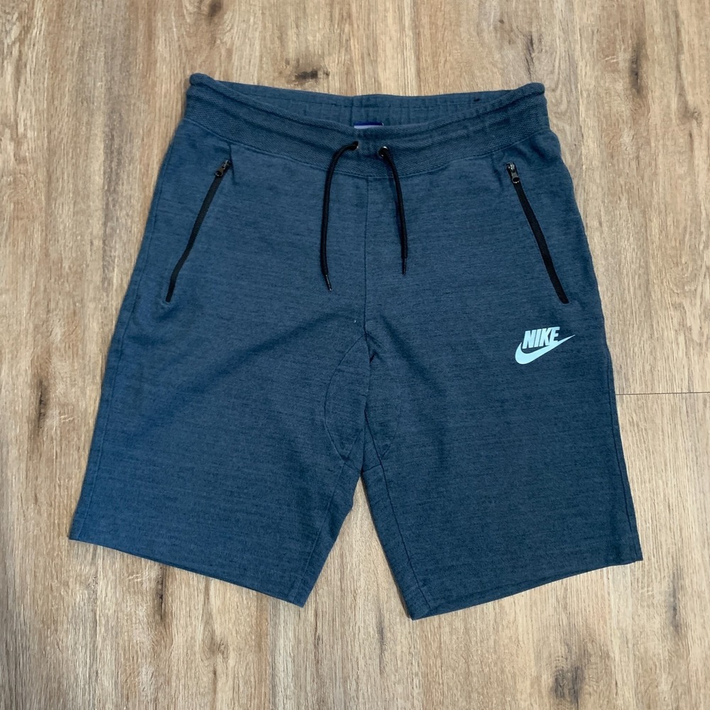 Nike Sportswear Advance 15 Knit Shorts in Squardron Blue Heather - large men